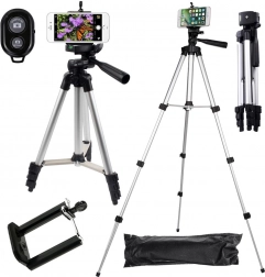 Stativ pro telefon s Bluetooth dálkovým ovládáním 4 v 1