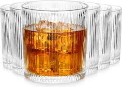 Rýhované sklenice 310 ml, sada 6 ks Vilde