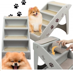 Skládací protiskluzové schůdky pro psy a kočky 100 kg