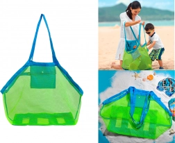 Velká plážová síťová taška na hračky - Modrá