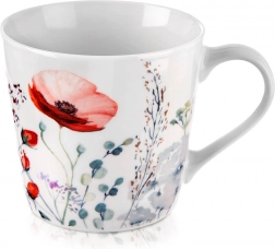 Porcelánový hrnek s motivem máků 430 ml