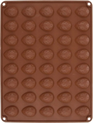 Silikonová forma na sušenky ořechy Sillinie, oranžová