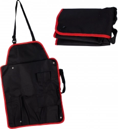 Grilovací zástěra s kapsami a nastavitelným popruhem