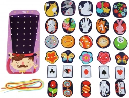 Lucy & Leo kouzelnický dřevěný šněrovací set