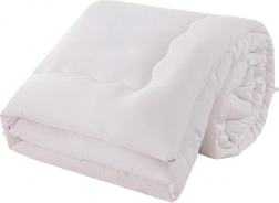 Celoroční prodyšná zimní přikrývka 140 × 200 cm bílá