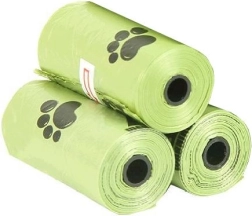biologicky rozložitelné sáčky na psí exkrementy – Biodegradable bags for dog droppings - 45 pcs