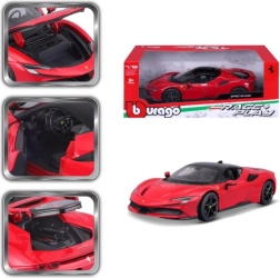 Kovový model BBURAGO FERRARI SF90 STRADALE 1:18 červený