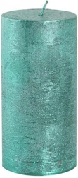 Rustikální svíčka Provence 12 cm zelená