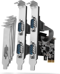 AXAGON PCIe řadič se 4× sériovým portem RS-232