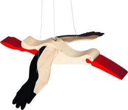 Dřevěný čáp na zavěšení FAUNA