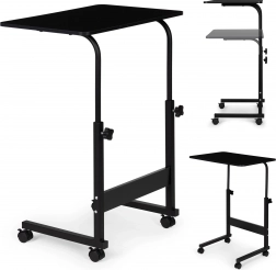Pojízdný stolek na notebook černý