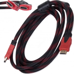 Hdmi kabel 2.0 4k 3d, 3 m, pozlacené konektory, opletený