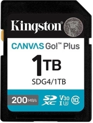 Sd karta 1 tb kingston canvas go! plus 200 mb/s c10 u3 v30