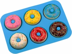 Silikonová forma na donuty, 6 otvorů