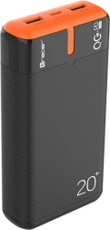 Powerbanka tracer energen 20000 mah s pd a qc 3.0, černo‑oranžová