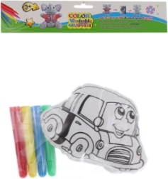 Kreativní vybarvovací autíčko s 4 smývatelnými fixy