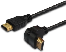 Savio úhlový HDMI kabel v1.4 3D 4K 1,5 m zlatý