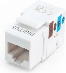 Keystone modul RJ45 CAT6 UTP s LSA zářezem, bílý