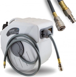 Automatický pneumatický naviják hadice 15 m s rychlospojkou 1/4" na kompresor