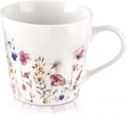 Porcelánový hrnek s květinovým motivem 430 ml