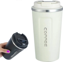 Termo hrnek s displejem, bílý 510 ml