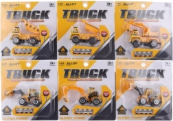 Kovové stavební auto 9 cm