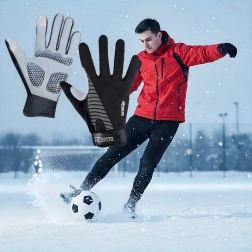 Zimní sportovní cyklistické rukavice s dotykovou funkcí XL