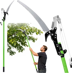 Teleskopické nůžky na větve s pilkou 2v1 125–240 cm