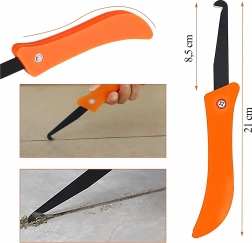 háčkový škrabák na spáry a silikon, 21 cm