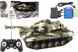 RC Tank s Dálkovým Ovládáním a Zvukovými Efekty na Baterie