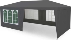 Zahradní párty stan 3 × 6 m se 6 stěnami, šedý, MultiGarden