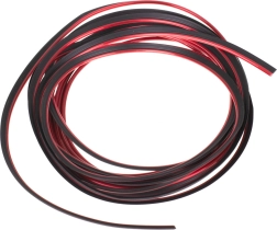 Dekorační lišta do auta, vtlačovací, 5 m, červená