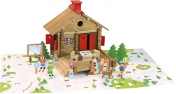 Jeujura dřevěná stavebnice lyžařské středisko