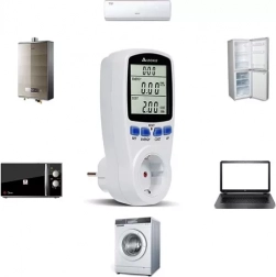 Digitální wattmetr – měřič spotřeby energie do zásuvky