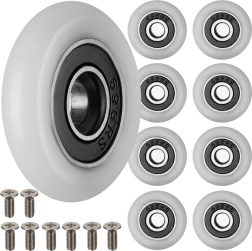 Ruhhy kolečka do sprchového koutu s kuličkovým ložiskem 23 × 6 mm (8 ks)