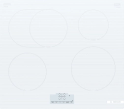 Bílá indukční deska