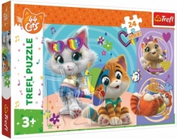 Maxi puzzle 24 dílků Šťastné kočky 44 CATS 60 × 40 cm