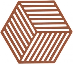 Podložka pod horké nádoby Zone Hexagon – Cihlová