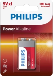 Alkalická baterie Philips Power 9V