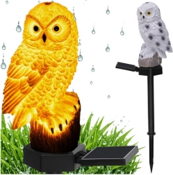 Solární zahradní lampa sova Gardlov