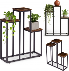 Stojan na květiny se 3 policemi loft ModernHome