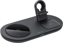 Bezdrátová nabíječka MCDODO 3 v 1 15 W pro iPhone, Apple Watch a AirPods – černá