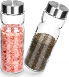 Skleněná solnička a pepřenka 170 ml, sada 2 ks VILDE