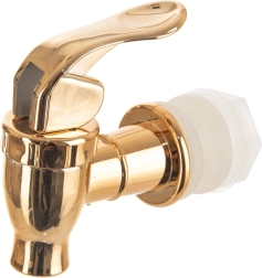 Zlatý náhradní kohoutek ke skleněnému nápojovému dávkovači