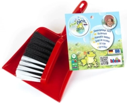 Dětský smetáček a lopatka – červená