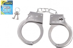 Policejní kovová pouta s klíčem pro děti