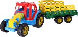 Plastový traktor s přívěsem pro děti