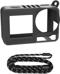 Silikonové pouzdro s řemínkem pro OSMO ACTION 5 PRO černé