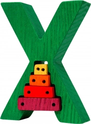 Vkládací puzzle Fauna Abeceda písmeno X xylofón