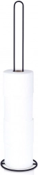 Kovový stojan na toaletní papír, černý, 60 cm